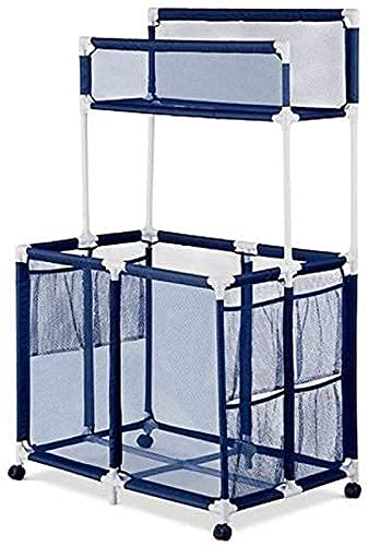Essentially Yours assembled unit with parts and instructions showing tool-free setup benefit