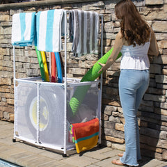 Essentially Yours mesh detail highlighting breathable storage and visibility