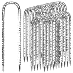 ESSFF 22-pack front view showing packaged galvanized rebar stakes and count