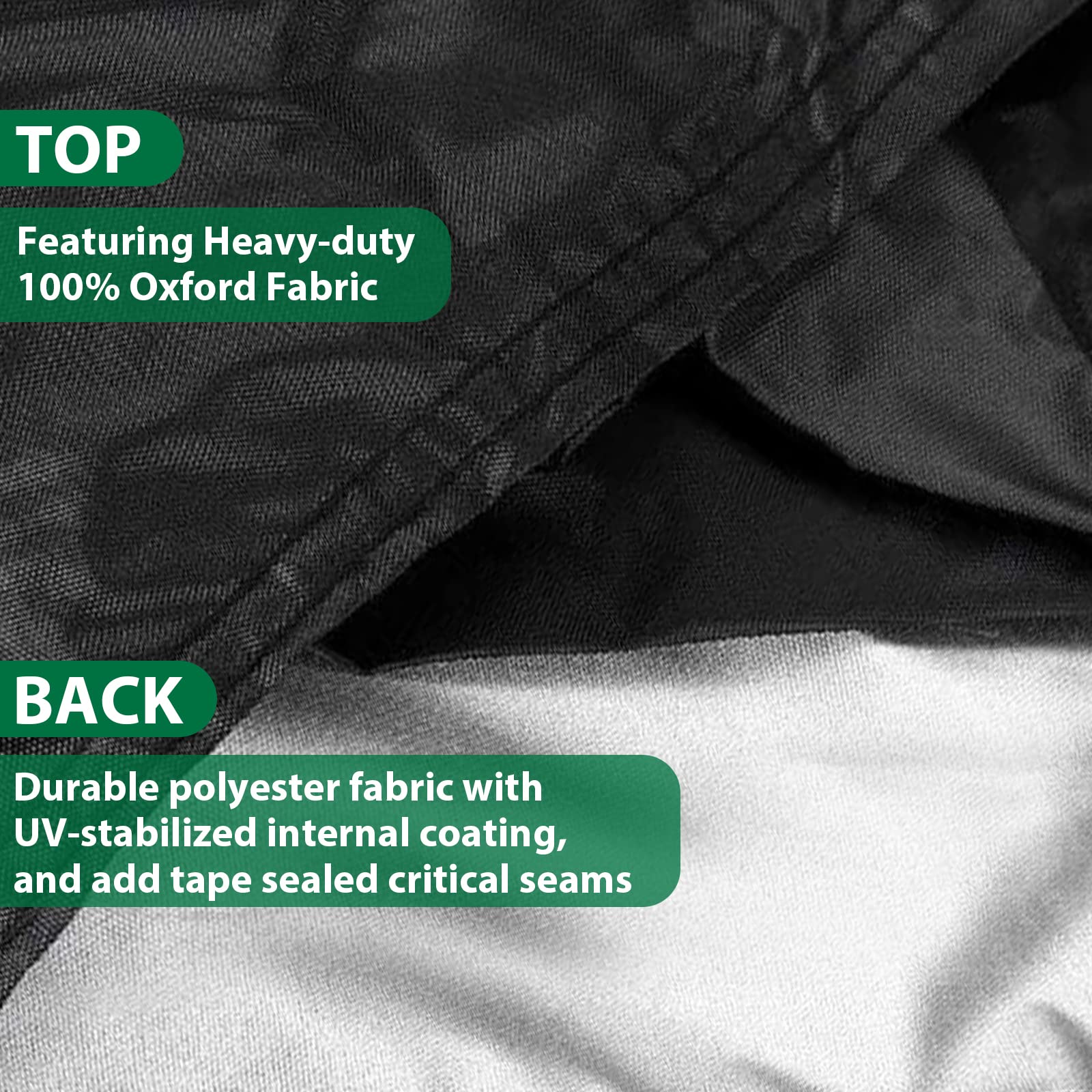 ESSORT cover fastened with windclicks around table leg for secure all-weather hold