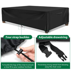 ESSORT fabric texture showing waterproof Oxford and PU lining for dependable weather protection