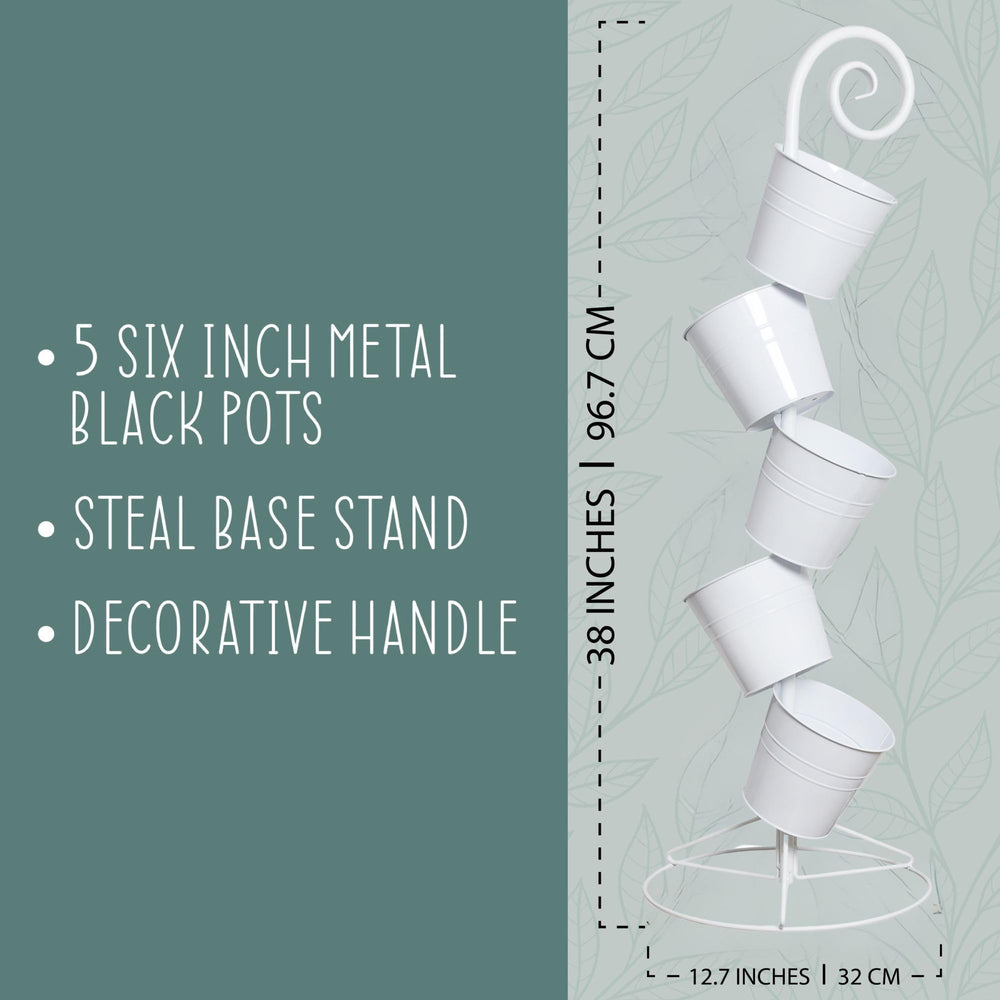 Esterno base view demonstrating all-metal stand stability and support