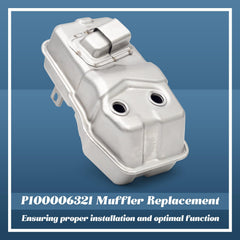 Esttlamer muffler mounting holes detail showing secure-fit compatibility