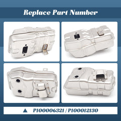 Esttlamer muffler weld and material closeup highlighting durable construction