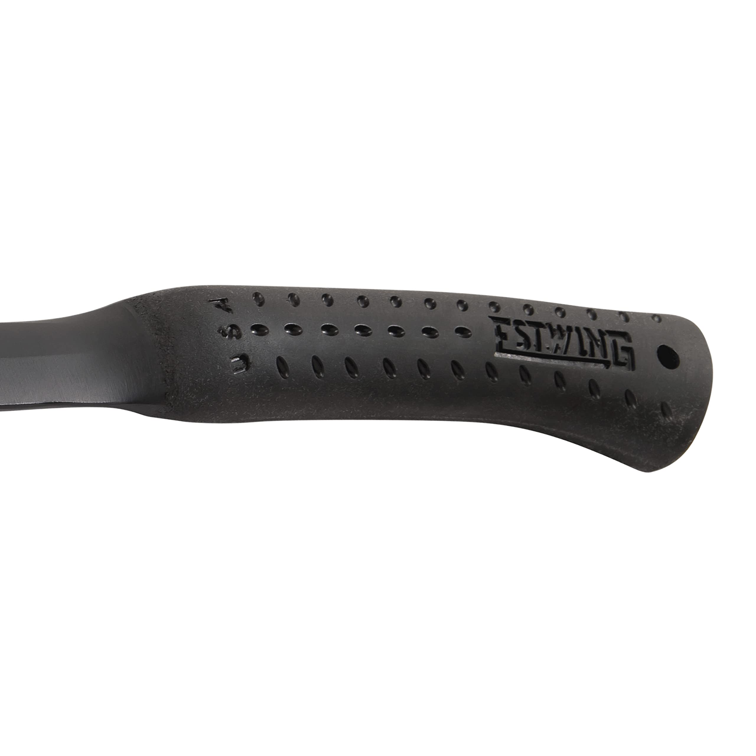 Estwing axe in ballistic nylon sheath on belt for hands-free carry