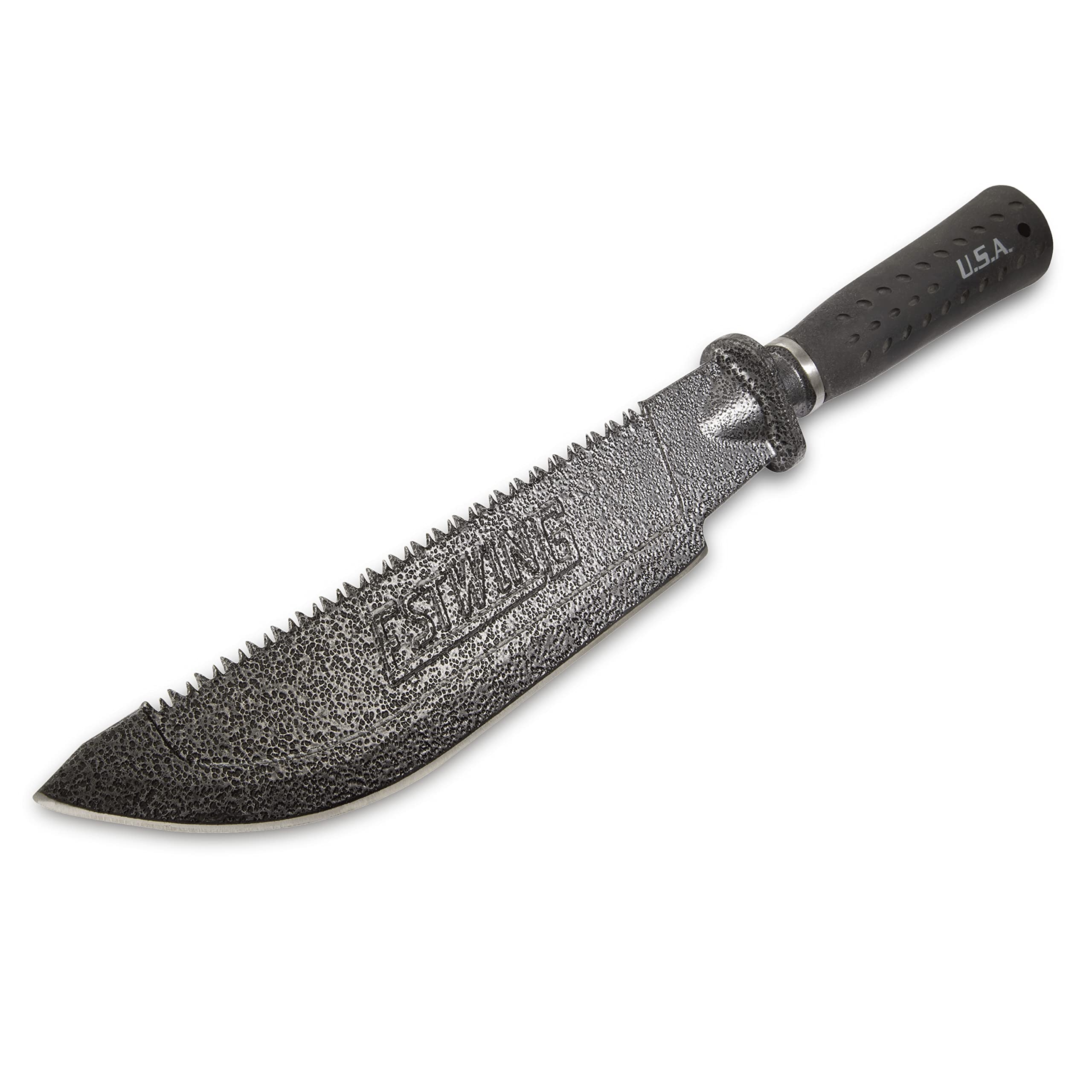 Estwing close-up of hand-sharpened edge highlighting precise cutting performance