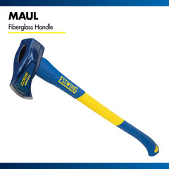 Estwing dual-injection handle grip detail for secure comfortable swings