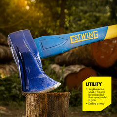 Estwing forged head close-up showing hardened face for lasting durability