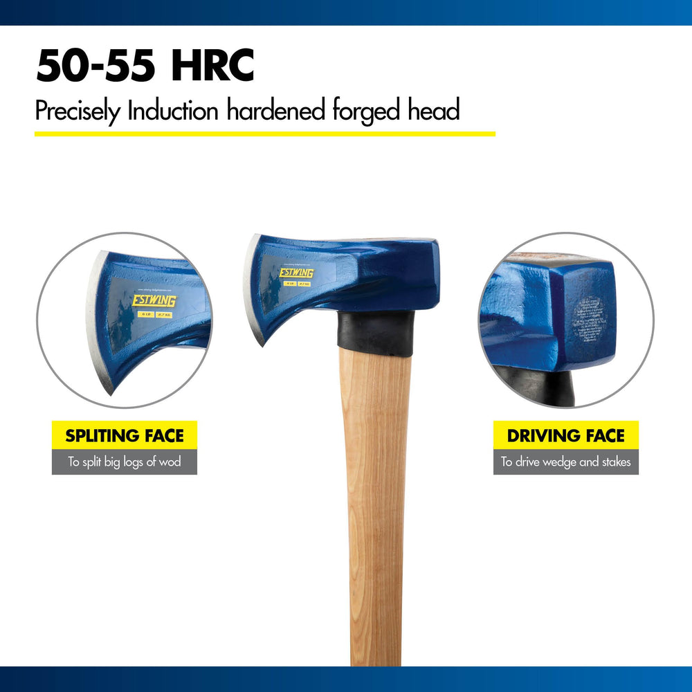 Estwing head edge detail showing heat-treated hardness for longevity