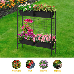 ETELI removable bottom tray shown catching water for clean patio maintenance