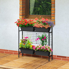 ETELI leg and frame detail highlighting stable elevated height for comfortable gardening