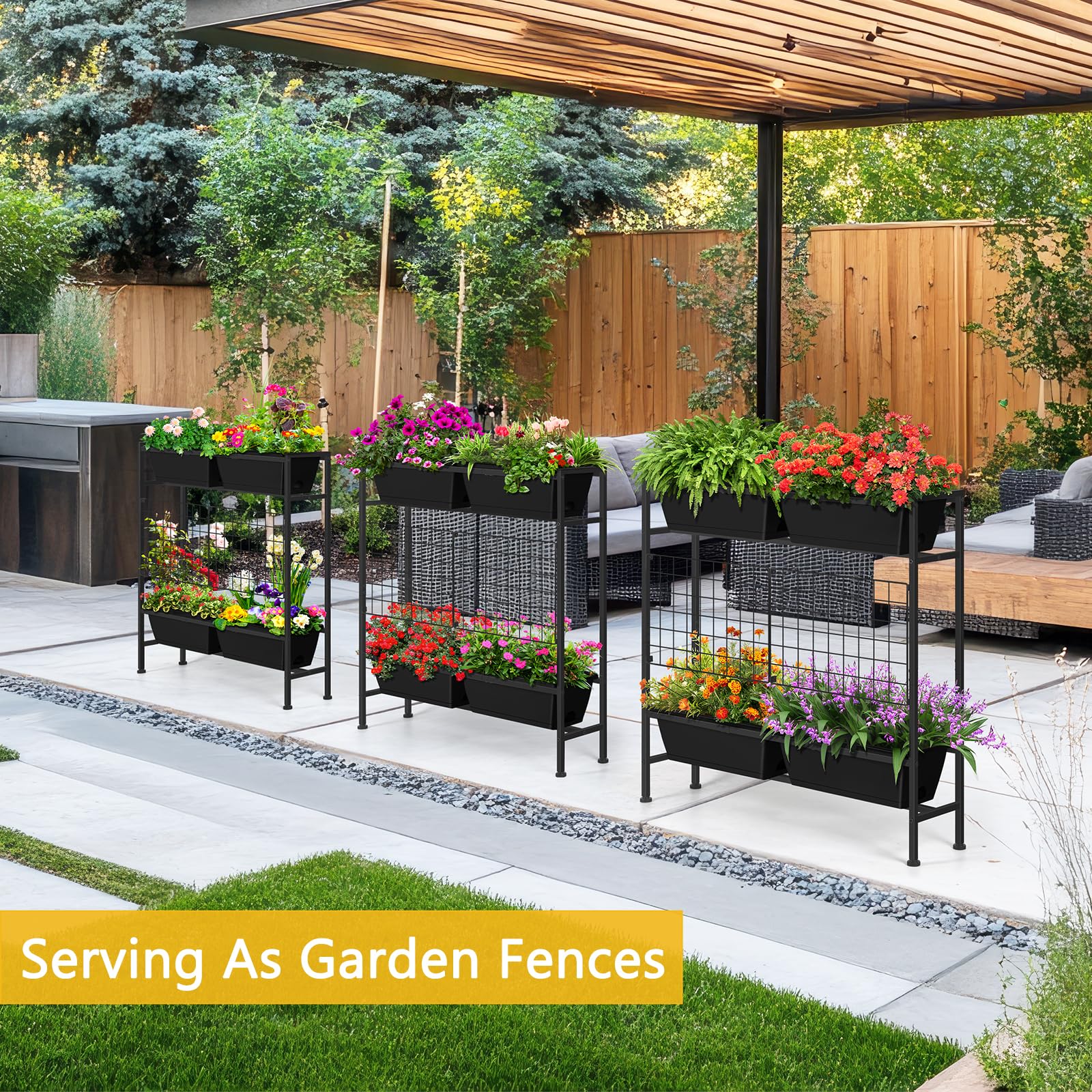 ETELI metal trellis mesh detail supporting climbing plants and improving stability