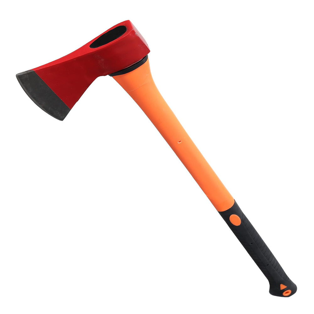 ETICSIPA axe in backyard setting showing versatility for yard and firewood tasks