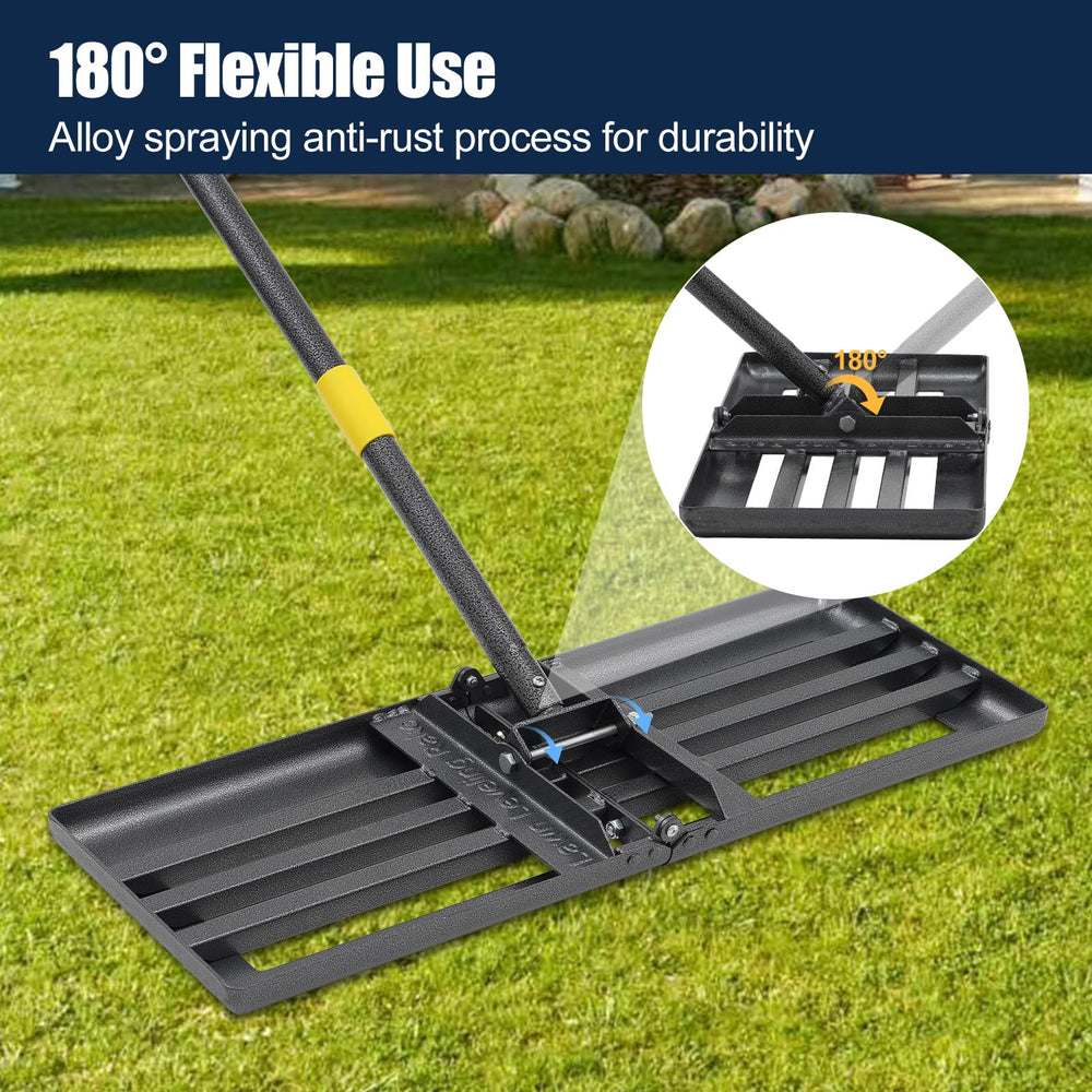 EUIJOIP before-and-after yard leveling shows even, professional surface