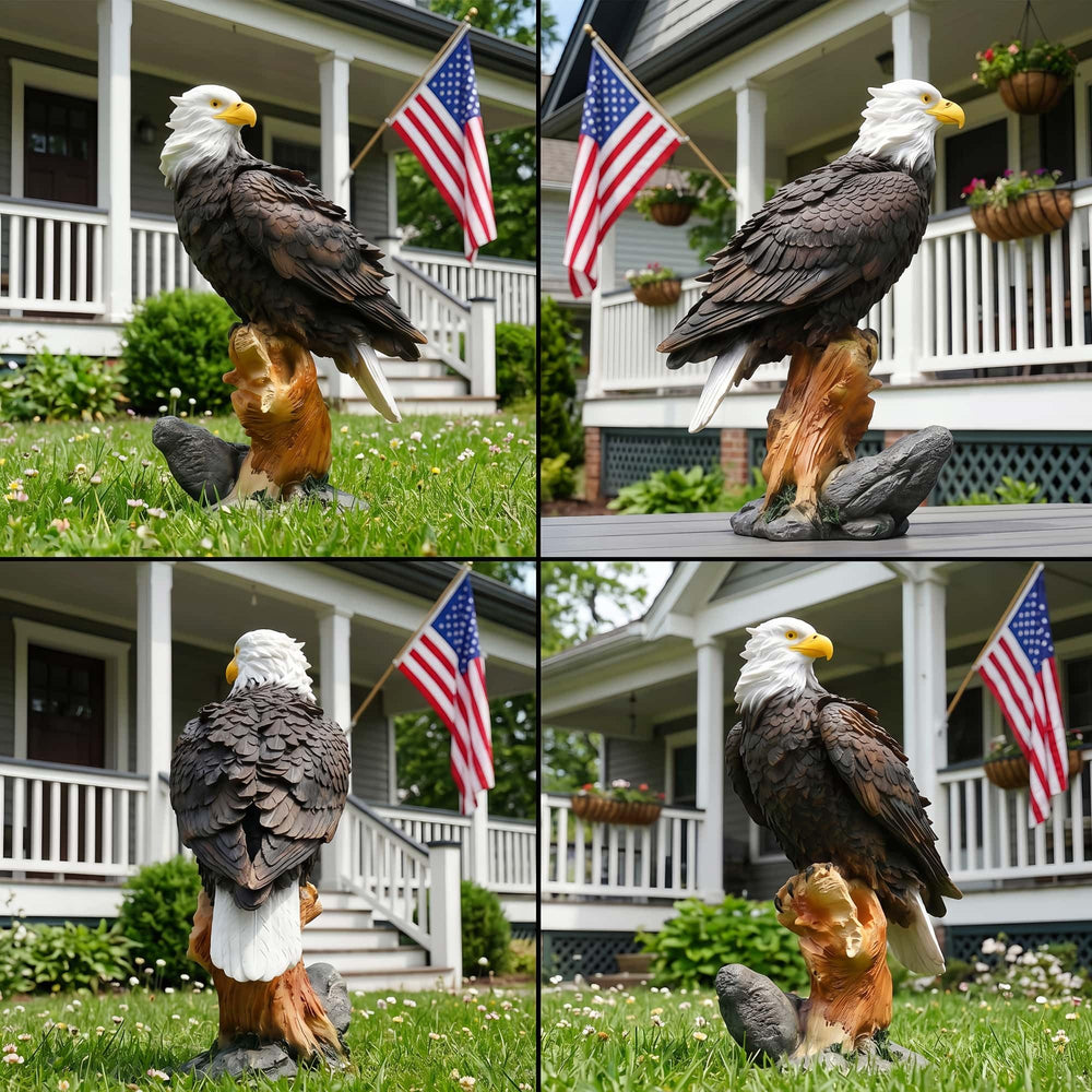 Euiroet eagle beside coffee mug showing 13.2 inch scale for sizing