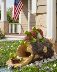 Euiroet turtle installed on downspout demonstrating runoff direction and erosion control