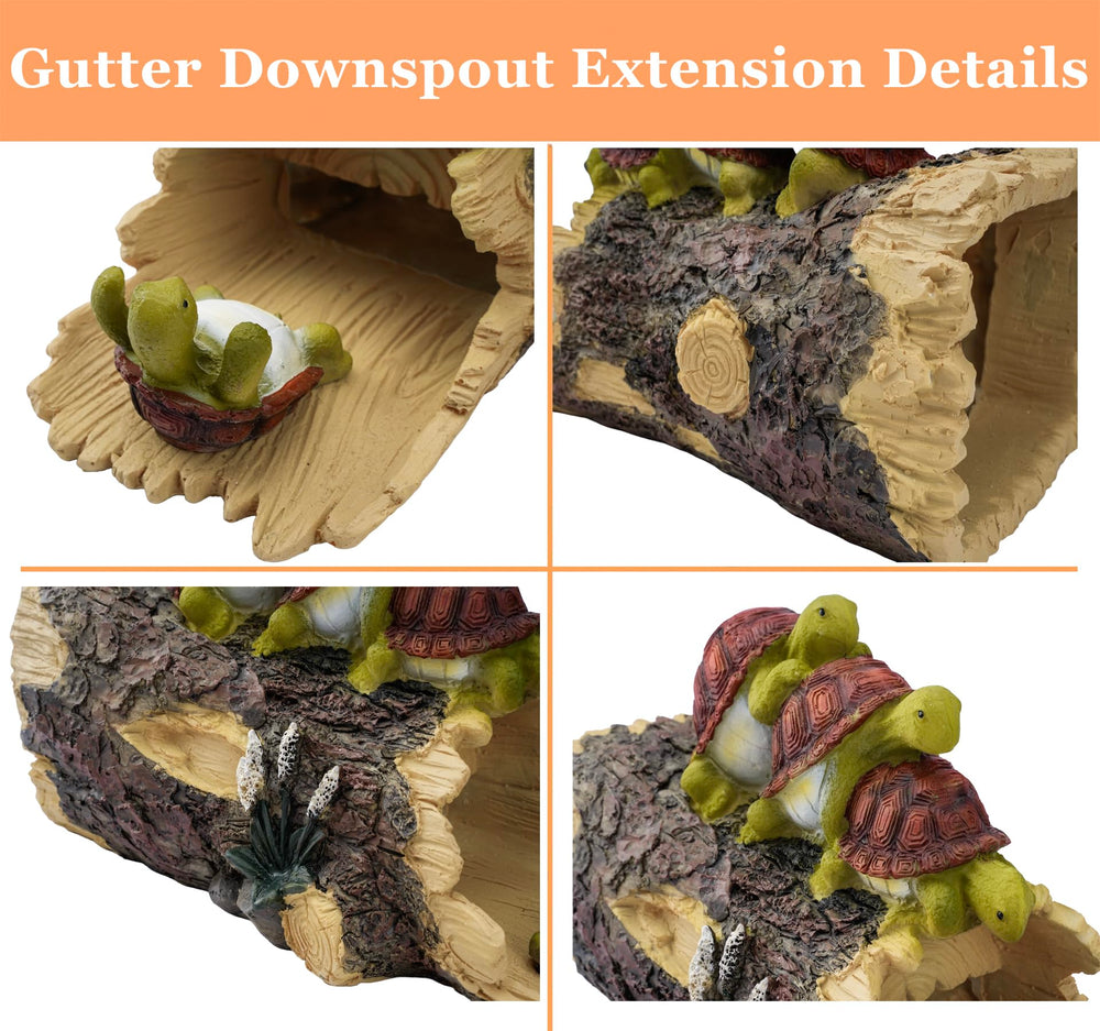 Euiroet turtle side close-up of resin texture highlighting durable weatherproof finish