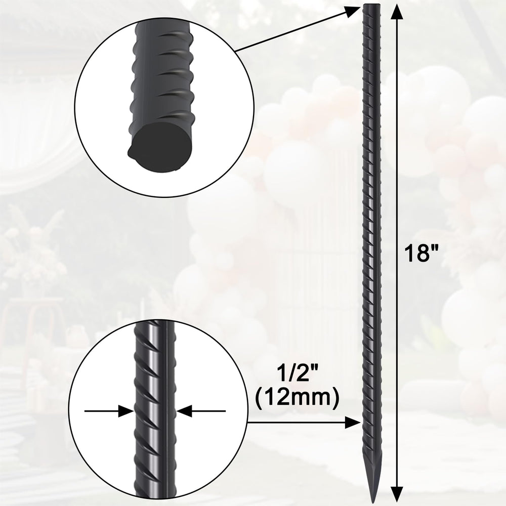 EUOKOK close-up chisel point tip for easier soil penetration and dependable hold