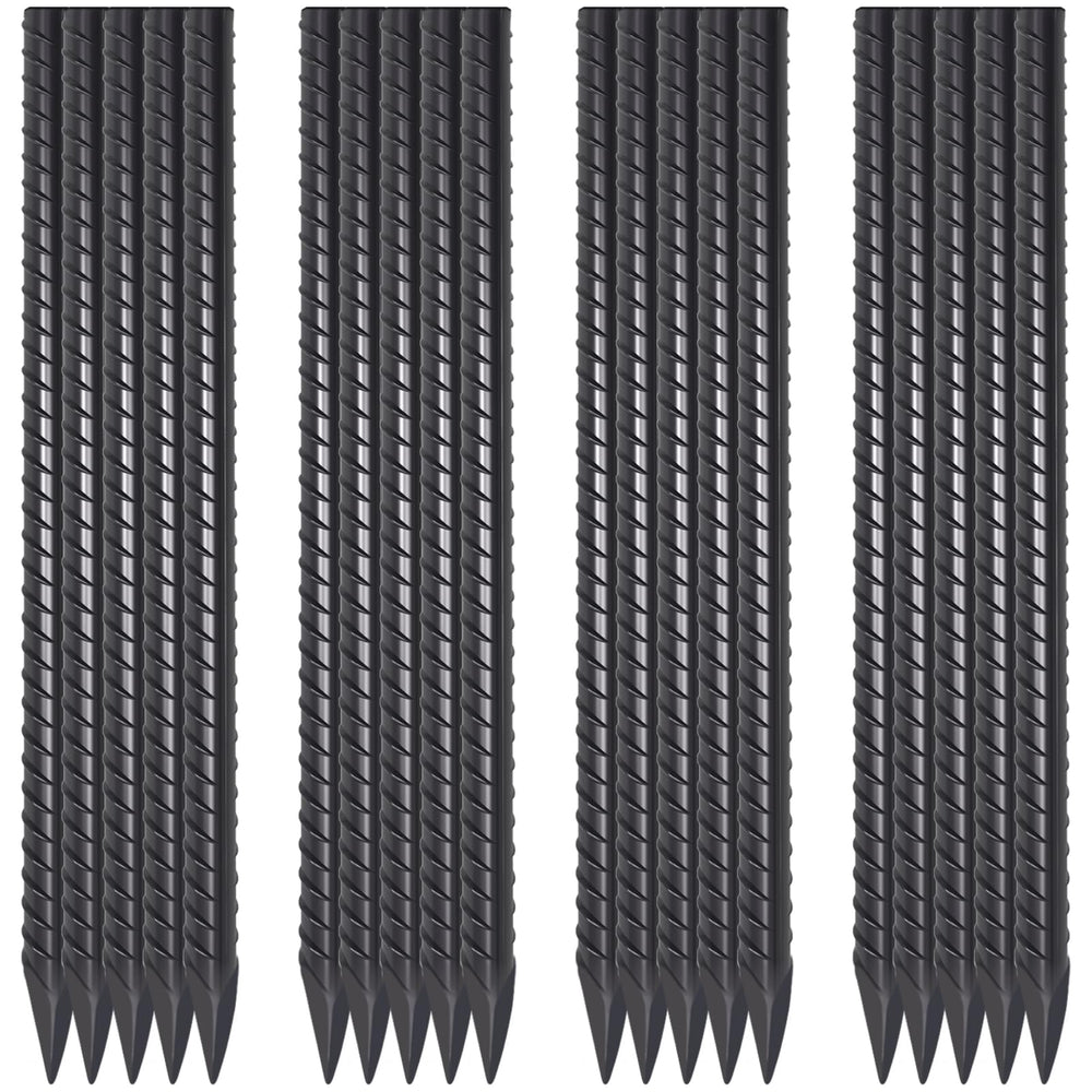 EUOKOK 20-pack front view showing pack of 16-inch stakes and benefit of bulk supply