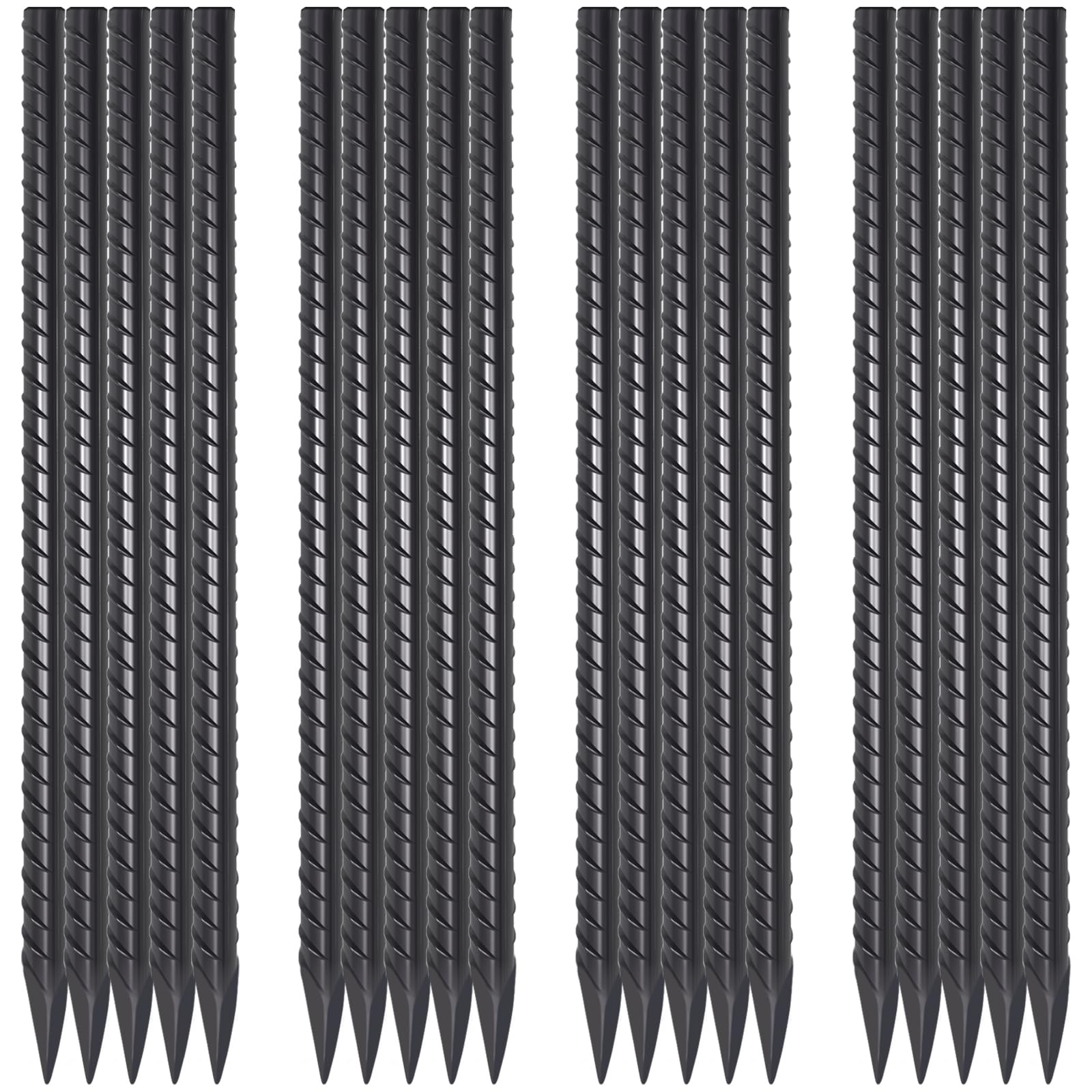 EUOKOK front view of 20-pack stakes showing quantity and finish, durable supply