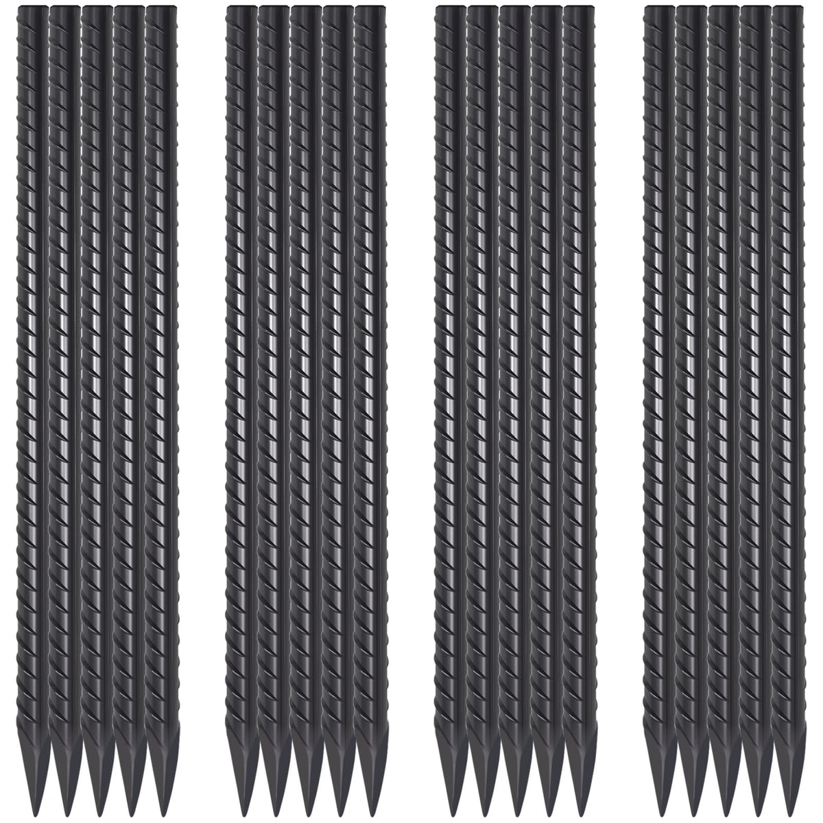 EUOKOK front view of 20-pack stakes showing quantity and finish, durable supply