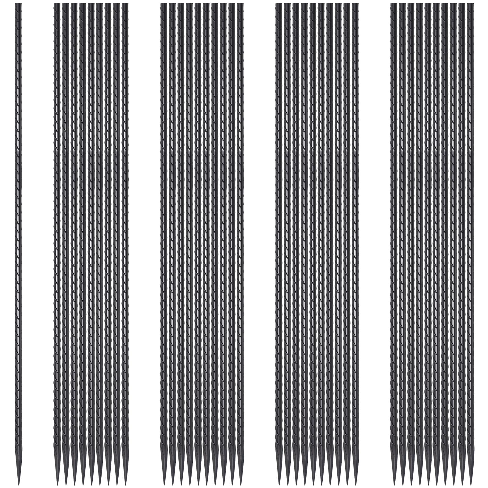 EUOKOK front pack of 40 rebar stakes showing quantity and durable finish for bulk projects