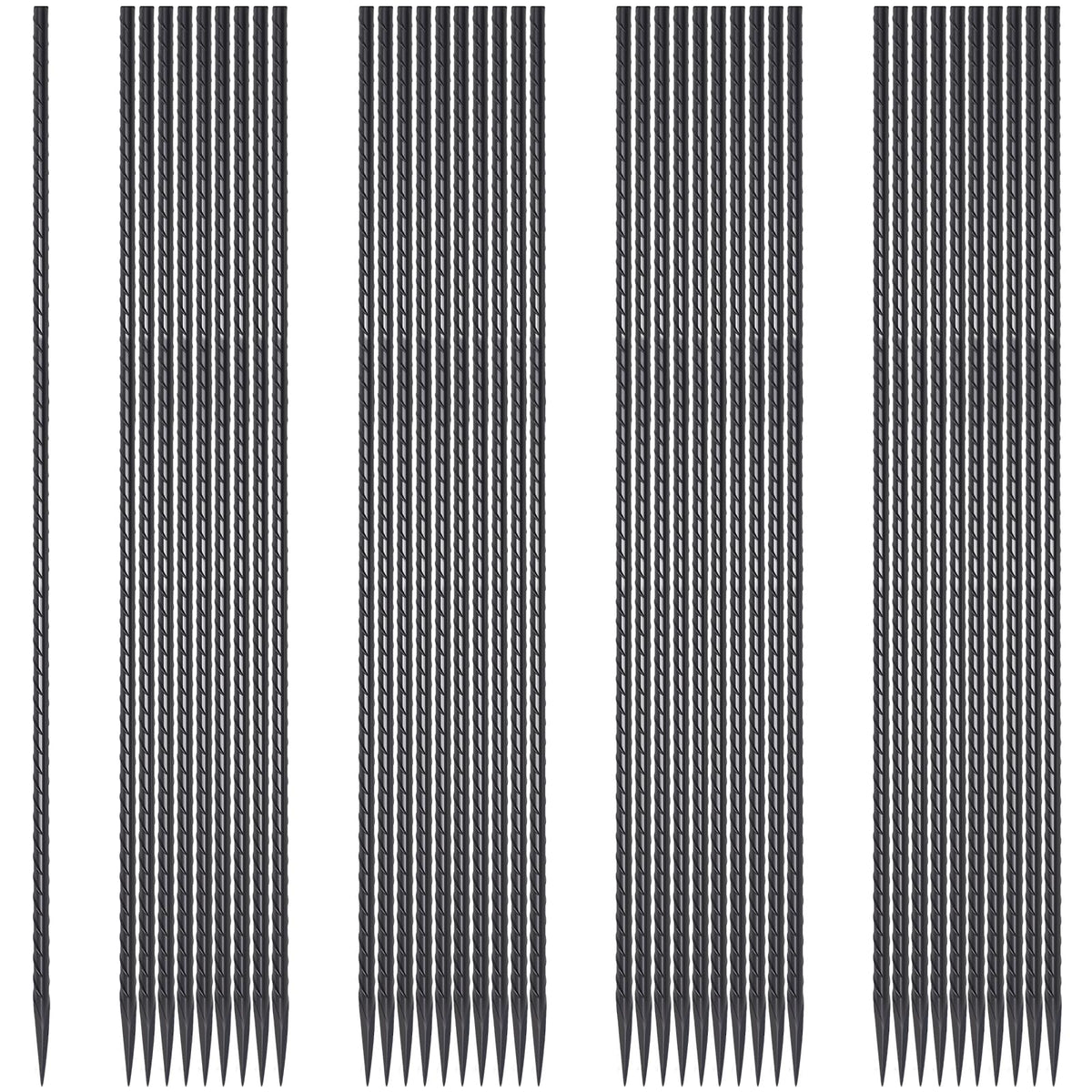 EUOKOK front pack of 40 rebar stakes showing quantity and durable finish for bulk projects