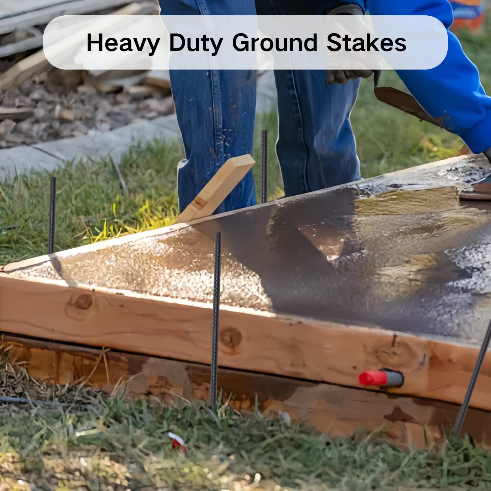 EUOKOK stakes anchoring garden tent demonstrating reliable outdoor hold and safety
