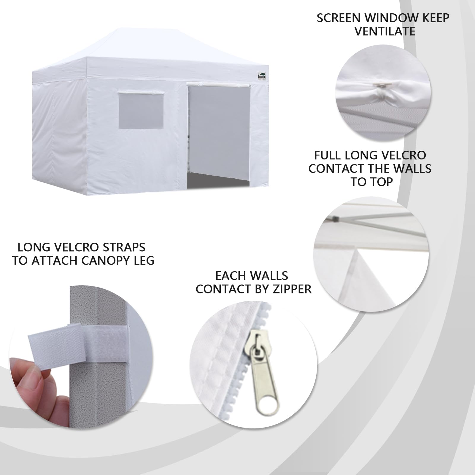 Eurmax folded sidewalls in storage bag for compact transport and protection
