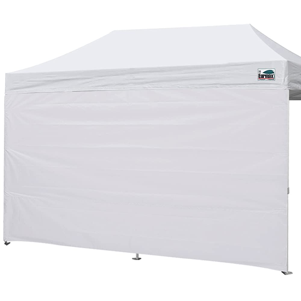Eurmax front view of 10x20 SunWall showing clean white side and fit benefit