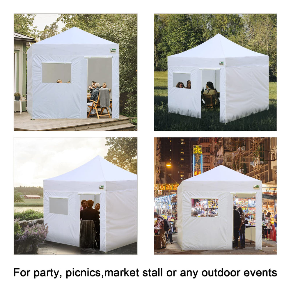 Eurmax installed at a market booth improving vendor display privacy