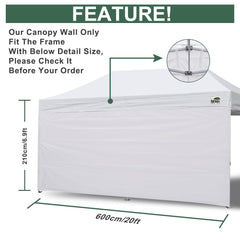 Eurmax installed on canopy side reducing sun and wind exposure for comfort