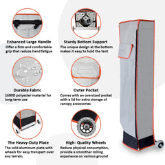 Eurmax close-up of polyester fabric and heavy-duty zipper highlighting long-lasting protection