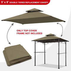 Eurmax canopy installed on gazebo frame demonstrating fit and shade benefit
