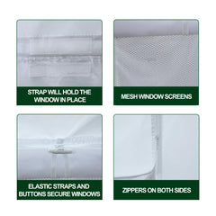 Eurmax top horizontal strap closeup showing simple loop attachment