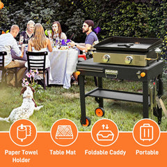EUTRKei full coverage table cover protecting grill from rain and UV damage