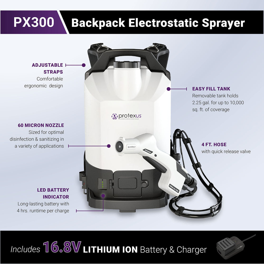 EvaClean close-up of backpack harness straps and padding offering operator comfort