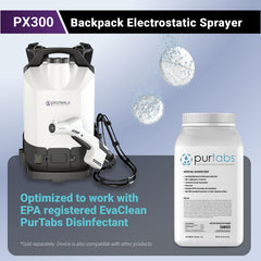 EvaClean detail of 60-micron nozzle and built-in headlight for precise application