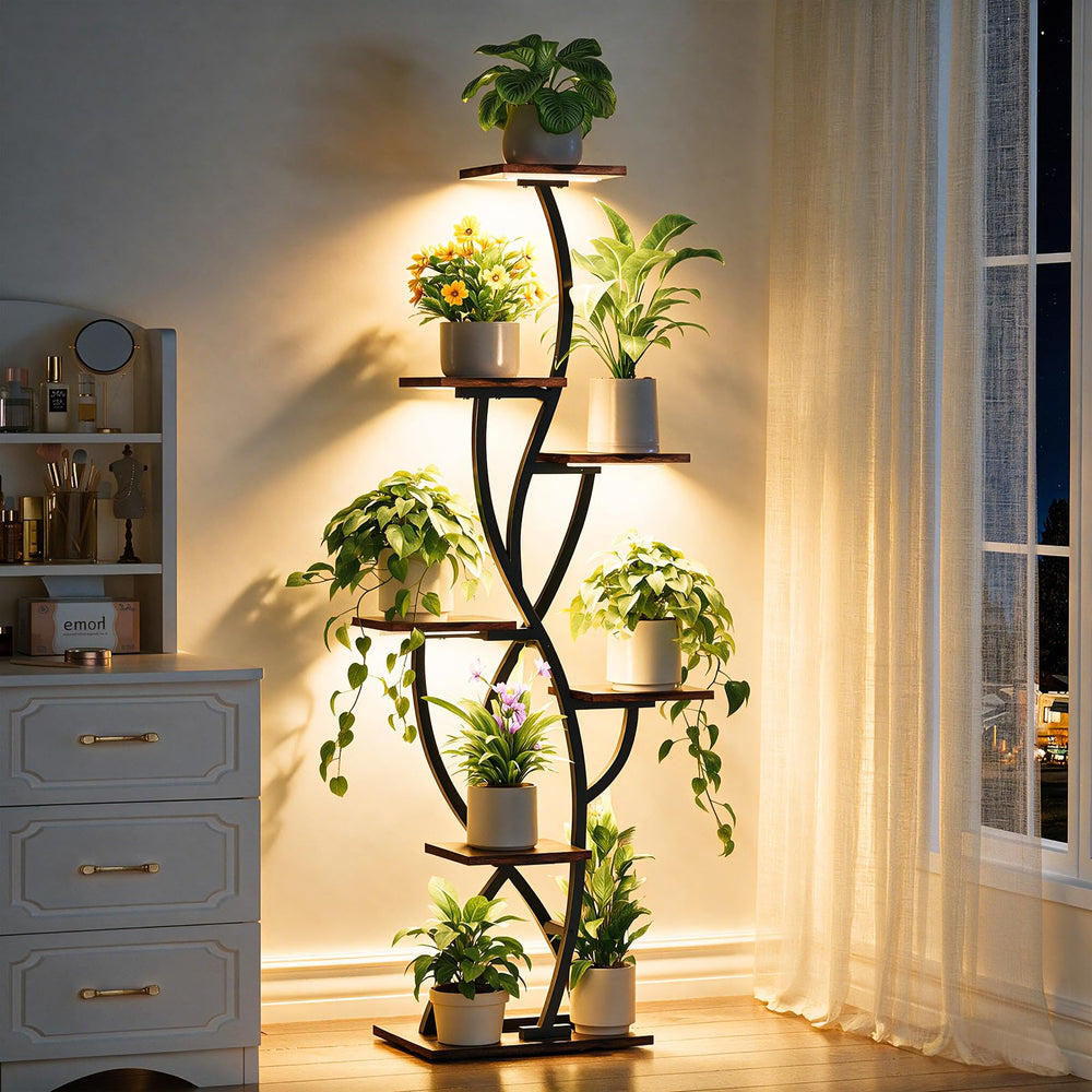 EVAWOO lifestyle shot of plants in use adding greenery and warmth to a living room