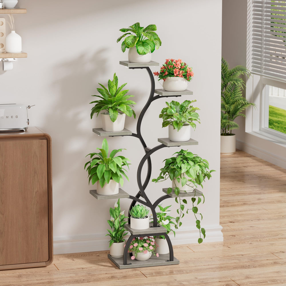 EVAWOO top tier with trailing vine demonstrating attractive leaf display and vertical layering