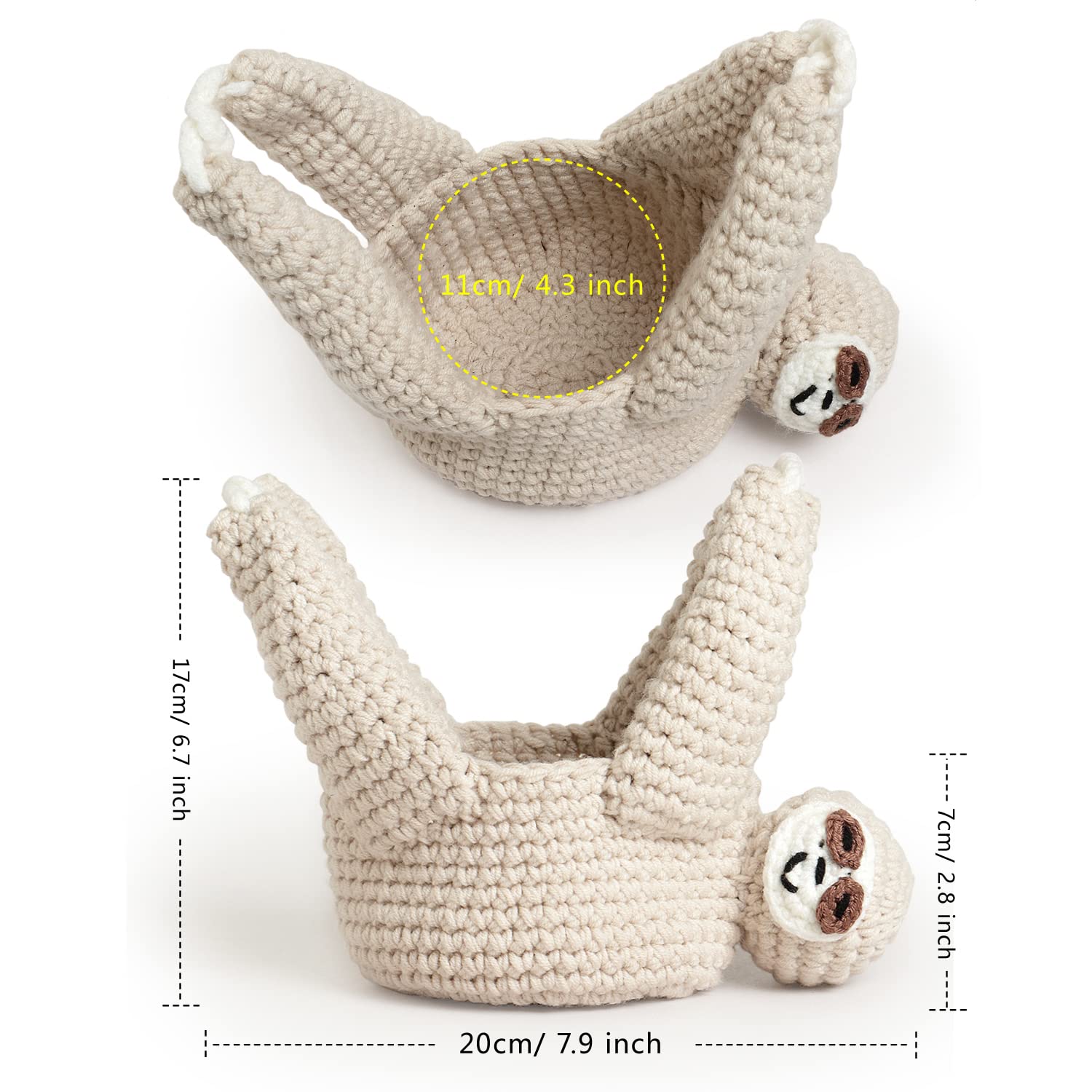 Evbopa sloth hanger gift-wrapped to show presentation and ready-to-give handmade charm