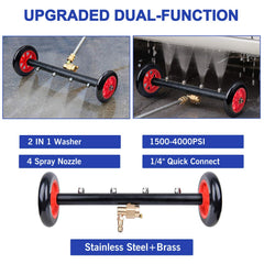 EVEAGE closeup of stainless nozzles highlighting durable corrosion-resistant performance