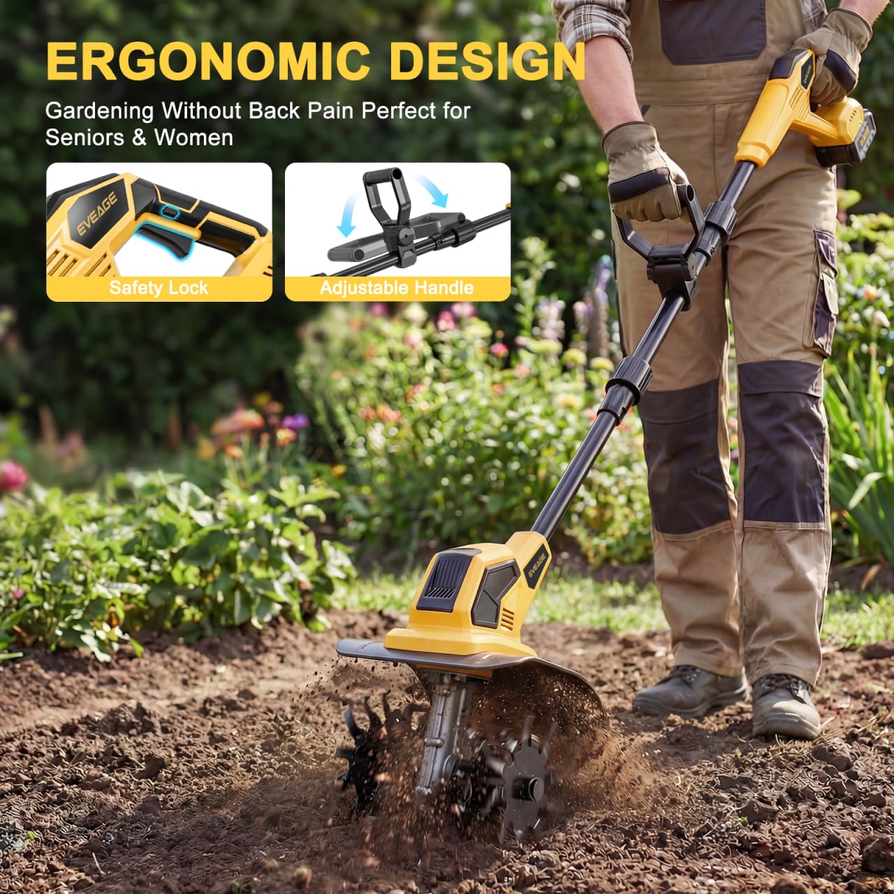 EVEAGE detachable gearbox allowing easy cleaning and debris removal
