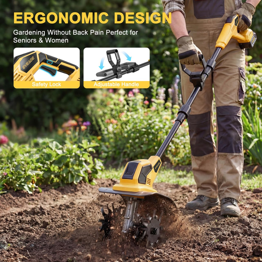 EVEAGE detachable gearbox allowing easy cleaning and debris removal