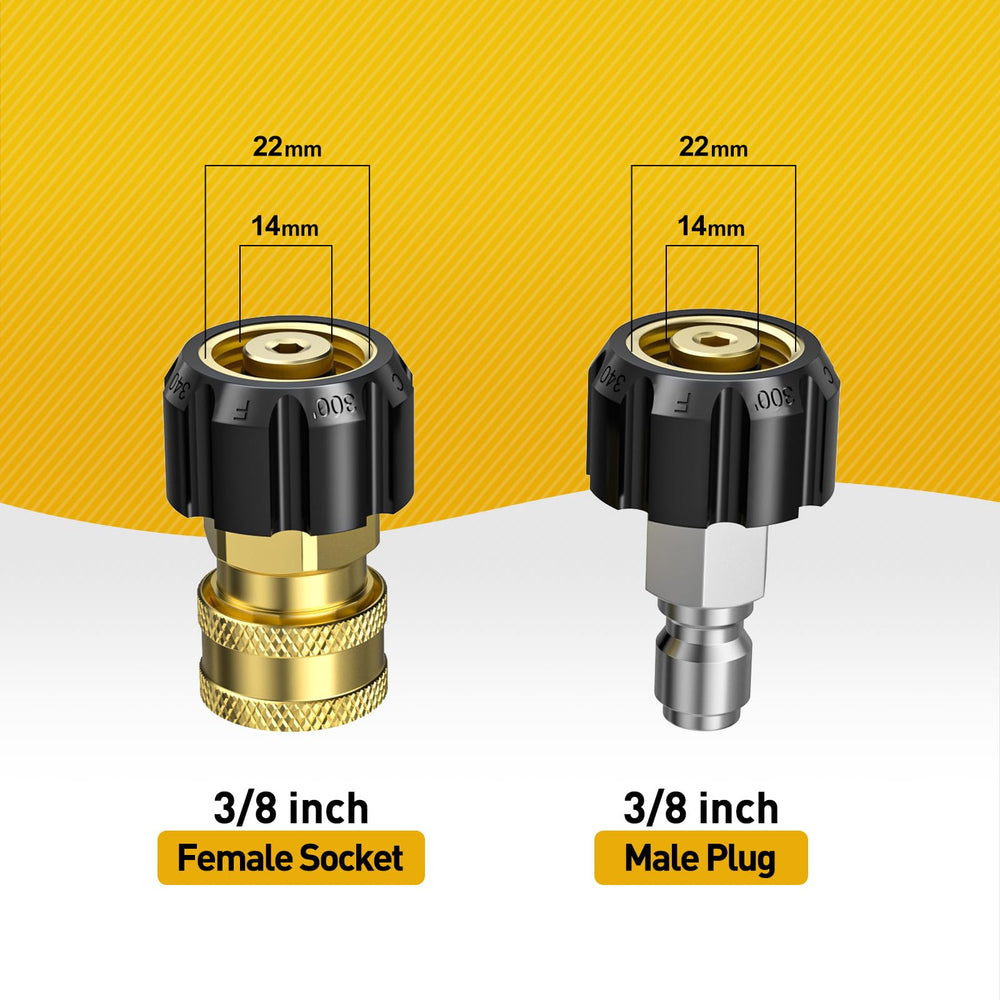EVEAGE M22 14mm adapter set with hose ends for broad compatibility