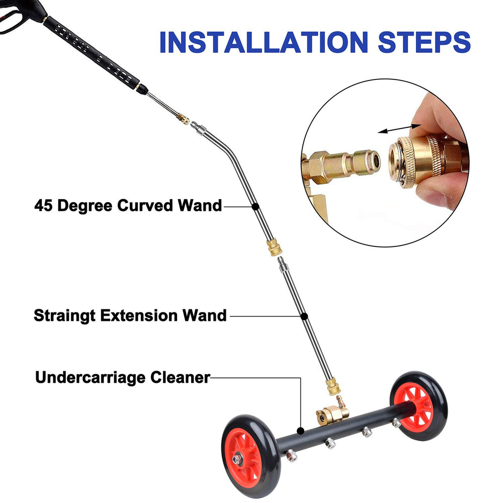EVEAGE in use cleaning vehicle undercarriage reducing effort and improving access