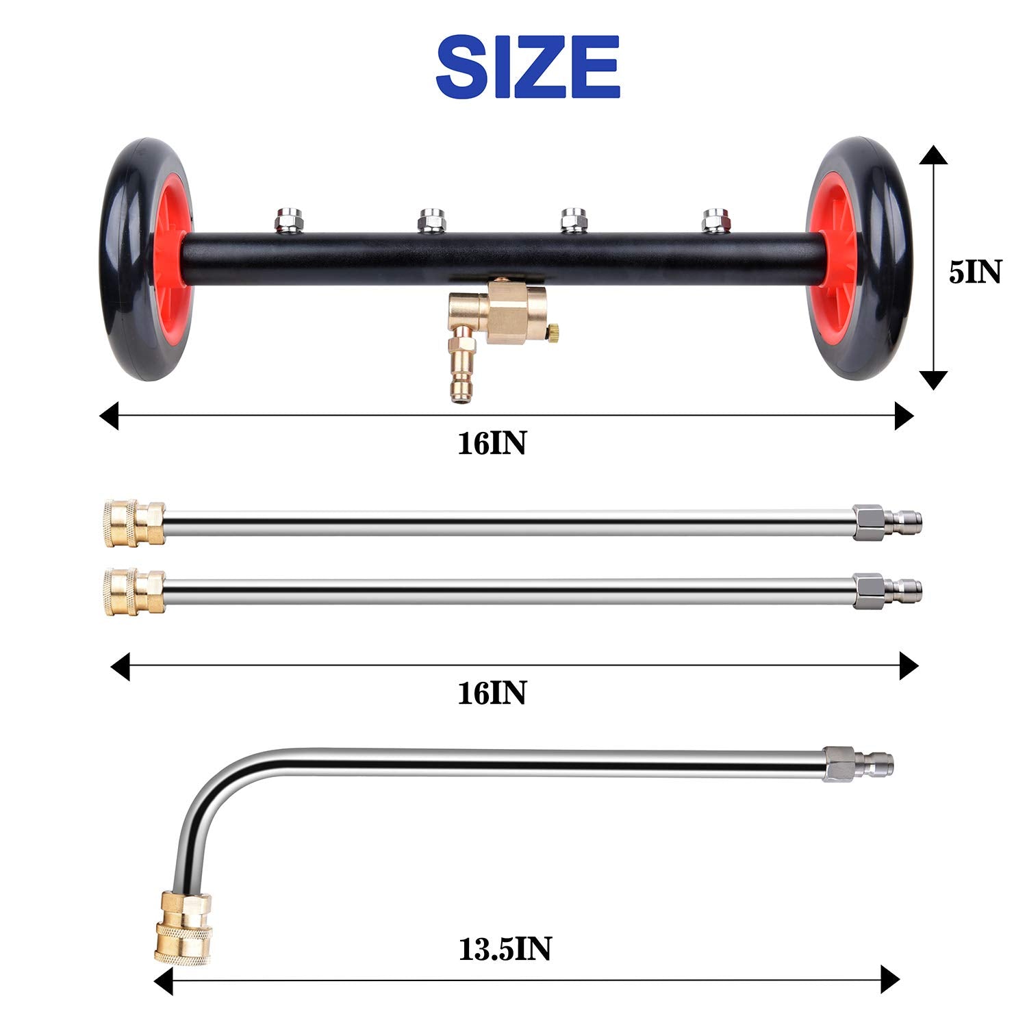 EVEAGE size comparison with wheels for stability and easier maneuvering