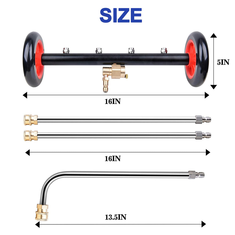 EVEAGE size comparison with wheels for stability and easier maneuvering