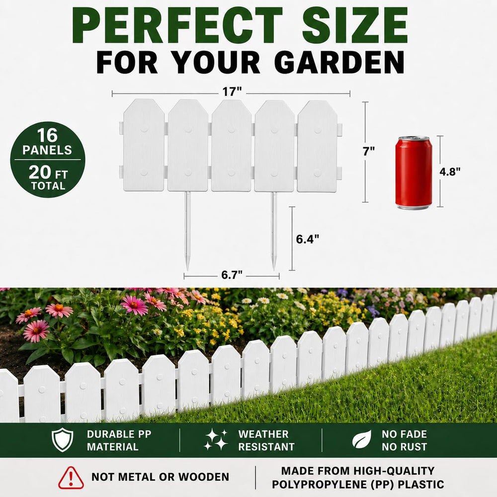 Evelyne connected panels forming a straight lawn border for tidy edges