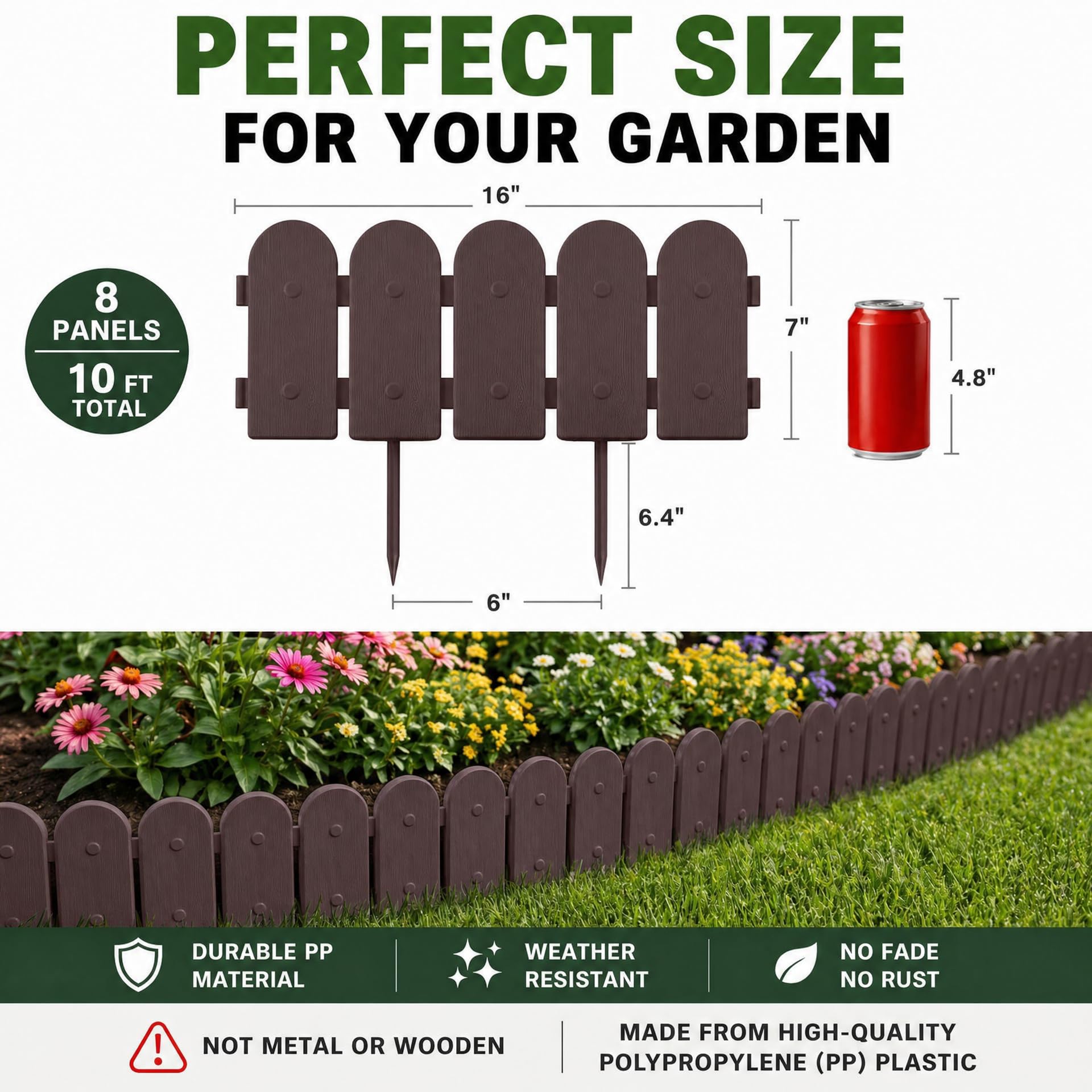Evelyne installed in ground defining lawn edge for tidy garden benefit